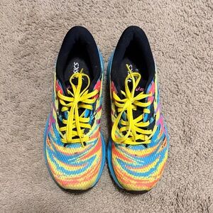 ASICS Vibrant Yellow and Blue Sneakers